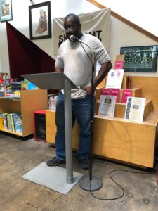 Ayize Jama-Everett reading an excerpt from his upcoming book at Skylight Books Los Angeles